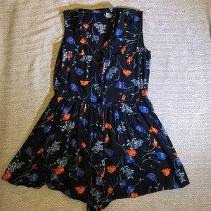 Cute floral skort romper